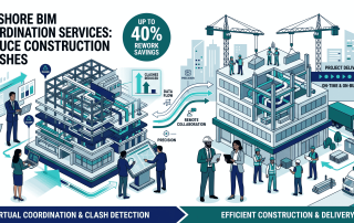 Offshore BIM coordination services reducing construction clashes